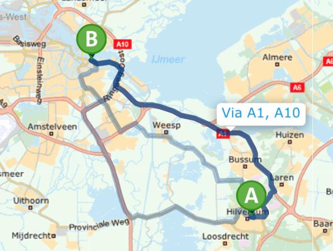 Spoed Tandarts Hilversum Route